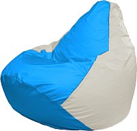 Кресло-мешок Flagman Груша Мега XXXL Г3.1-282 (голубой/белый)