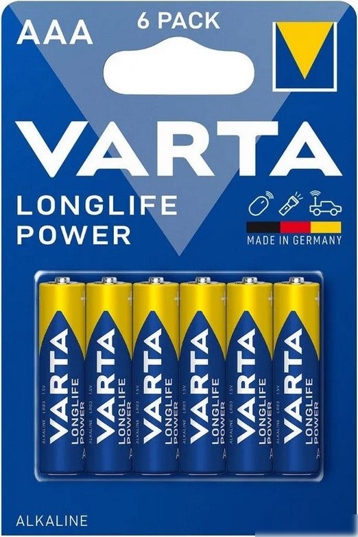 Батарейка Varta Longlife Power AAA V04903121436 (6 шт) Батарейка Varta Longlife Power AAA V04903121436 (6 шт)