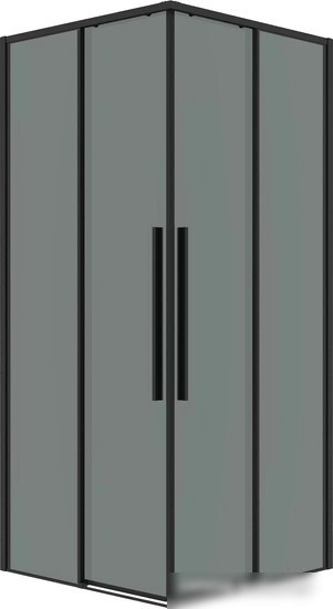 Душевой уголок Grossman Galaxy 90x90x195 300.K33.01.9090.21.10 (черный матовый/тонированное стекло)
