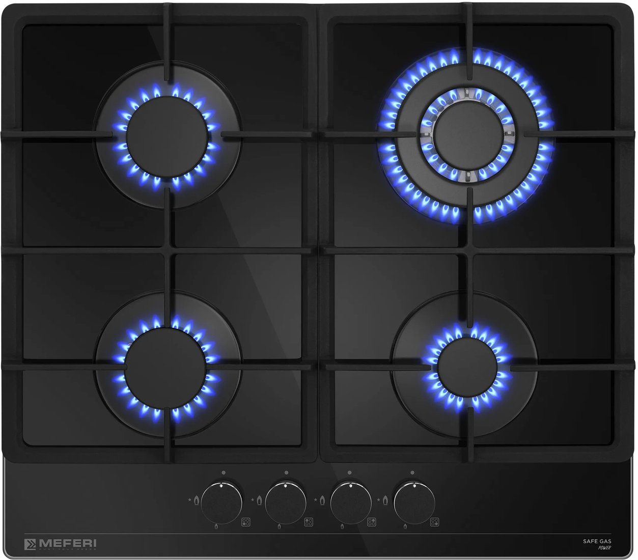 Варочная панель Meferi MGH604BK Glass Power