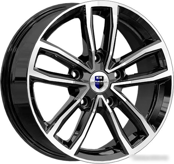 Литые диски K&K Каланг КС1086 17x6.5" 5x114.3мм DIA 67.1мм ET 38мм алмаз черный