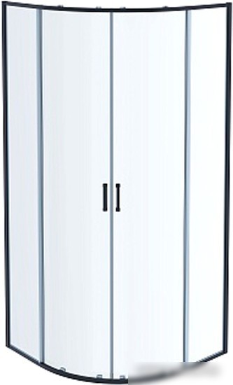 Душевой уголок Aquatek 80x200 AQ ARI RO 08020BL (черный/прозрачное стекло)