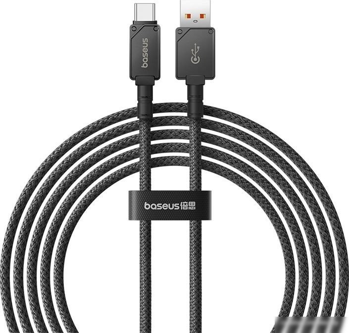 Кабель Baseus Unbreakable Series Fast Charging Data Cable 100W USB Type-A - USB Type-C (2 м, черный)