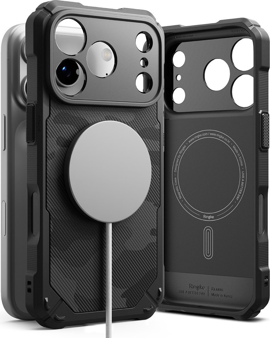 Чехол для телефона Ringke Rugged Gear Magnetic для iPhone 17 Pro Max (Camo Black)