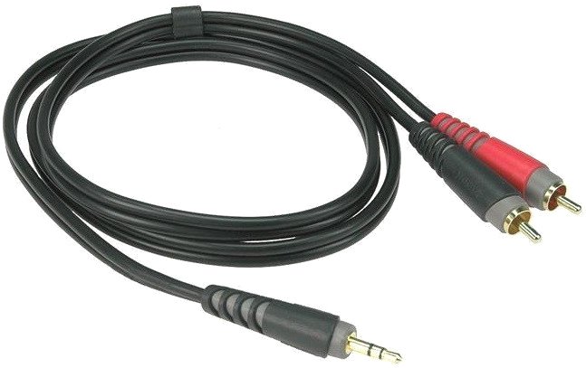 Кабель Klotz AY7-0100 Jack 3.5 - RCA (1 м, черный)