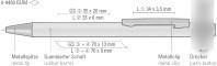 Ручка шариковая UMA Straight Gum 0-9450 GUM 58-7479 (синий)