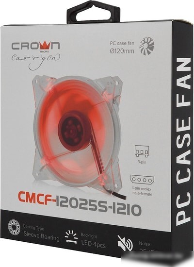 Вентилятор для корпуса CrownMicro CMCF-12025S-1210