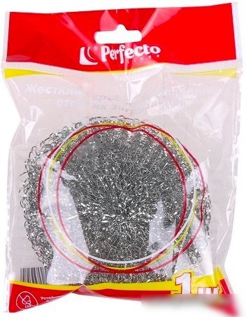 Мочалка Perfecto Linea металлическая 45-001500 1 шт Мочалка Perfecto Linea металлическая 45-001500 1 шт