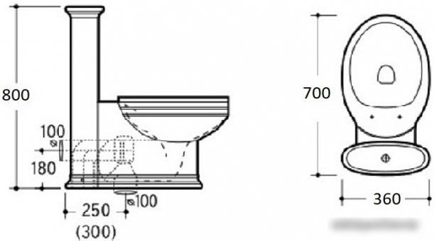 Унитаз CeramaLux 1409
