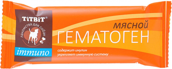 Лакомство для собак TiTBiT Гематоген мясной Immuno 35 г
