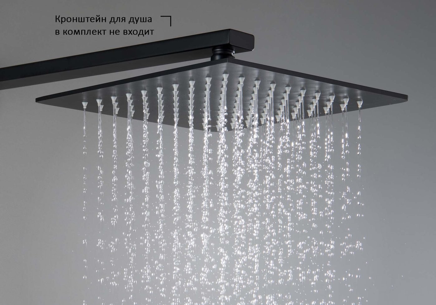 Верхний душ Aquatek AQ2076MB (черный матовый)