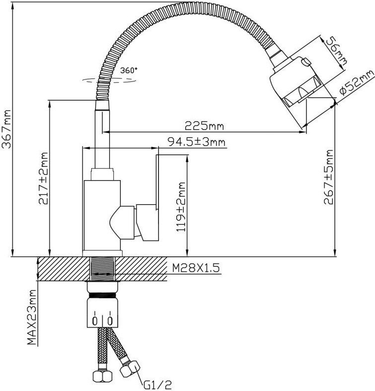 Смеситель AV Engineering AVZAR4-A304-802