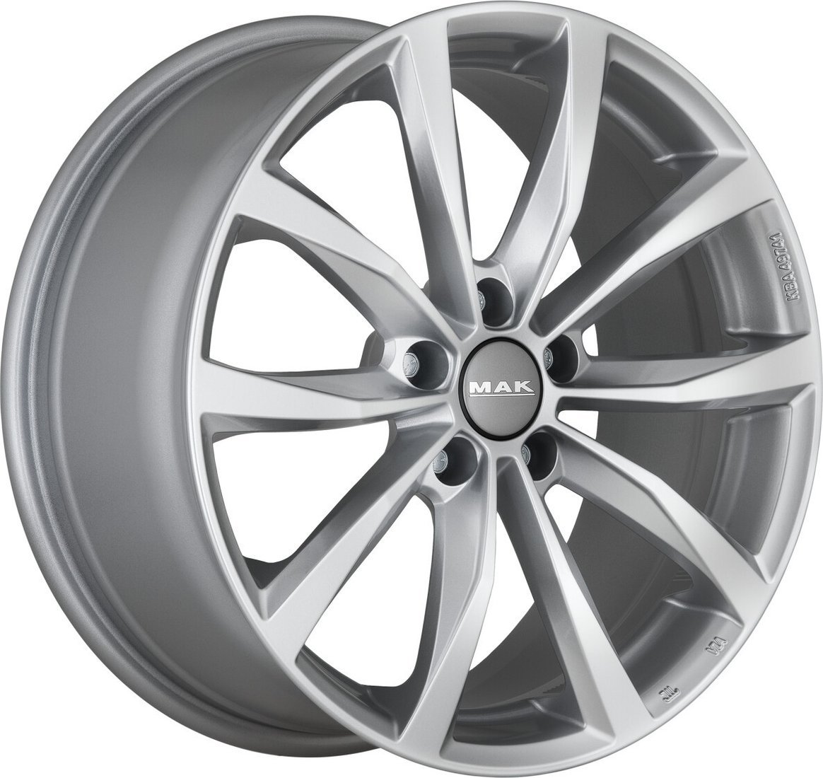 Литые диски MAK Wolf 16x6.5" 5x114.3мм DIA 66.1мм ET 50мм Silver
