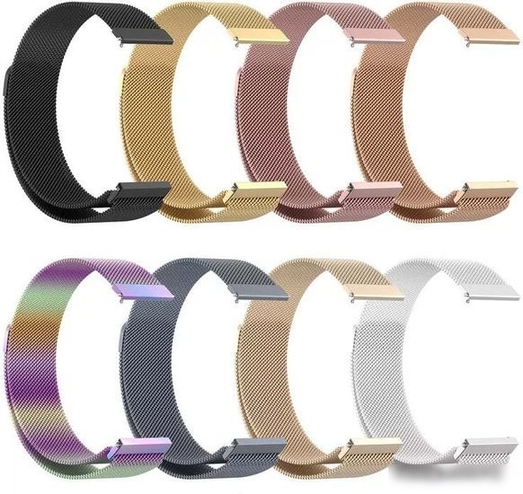 Браслет Rumi Milanese loop металлический 22 мм (розовый)