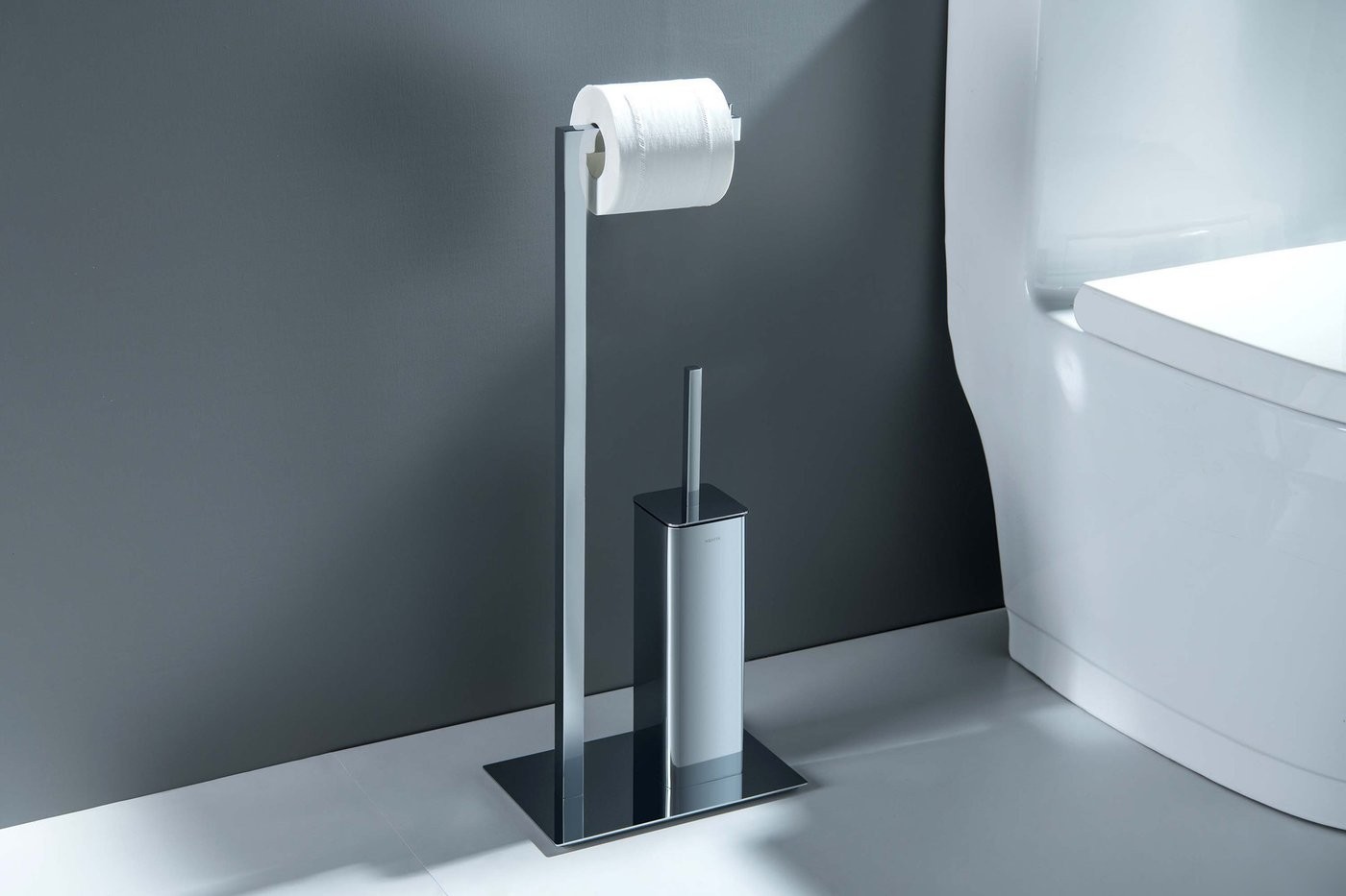 Держатель для туалетной бумаги и ершика Aquatek Либра AQ4331CR