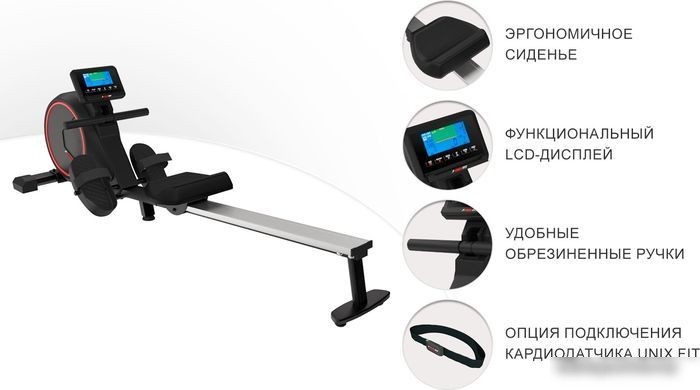 Гребной тренажер Unixfit Techno Rower 410E