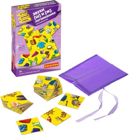 Развивающая игра Bondibon Логомозаика Звуки ш и ж ВВ4250
