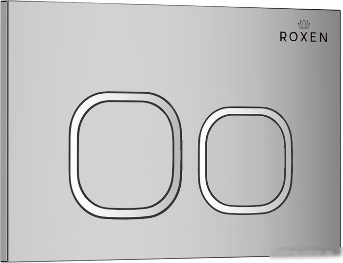 Унитаз подвесной Roxen Porto One Rimless 6 в 1 StounFix Slim 551921 (кнопка: хром)