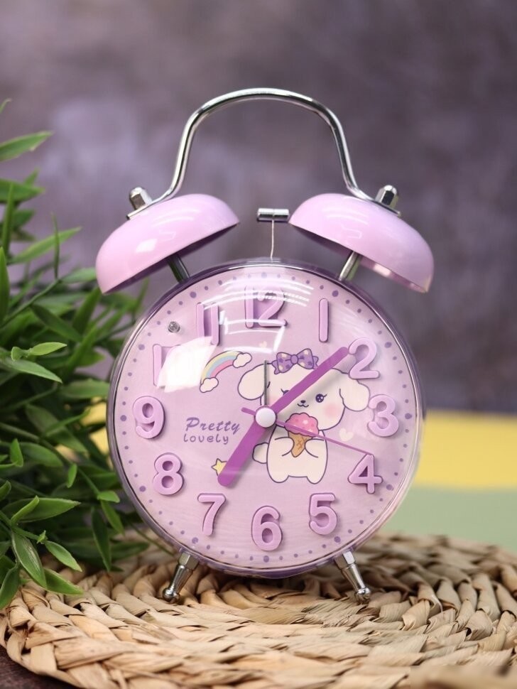 Настольные часы ILikeGift Clear wake-up with animals HL-5140-03 (фиолетовый)