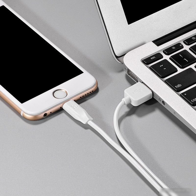 Кабель Hoco X1 USB Type-A - Lightning (1 м, белый)