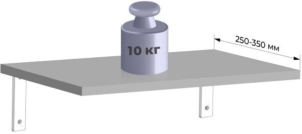 Полкодержатель Boyard Base нерегулируемый P301W.4