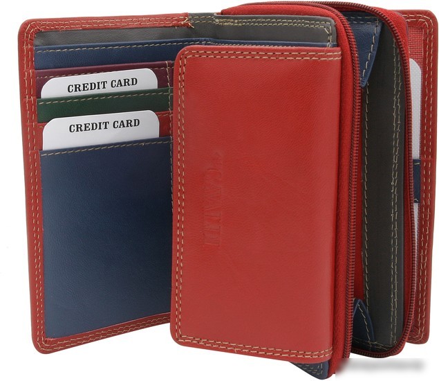 Кошелек Cedar 4U Cavaldi SL-401B-GNS (красный мульти)