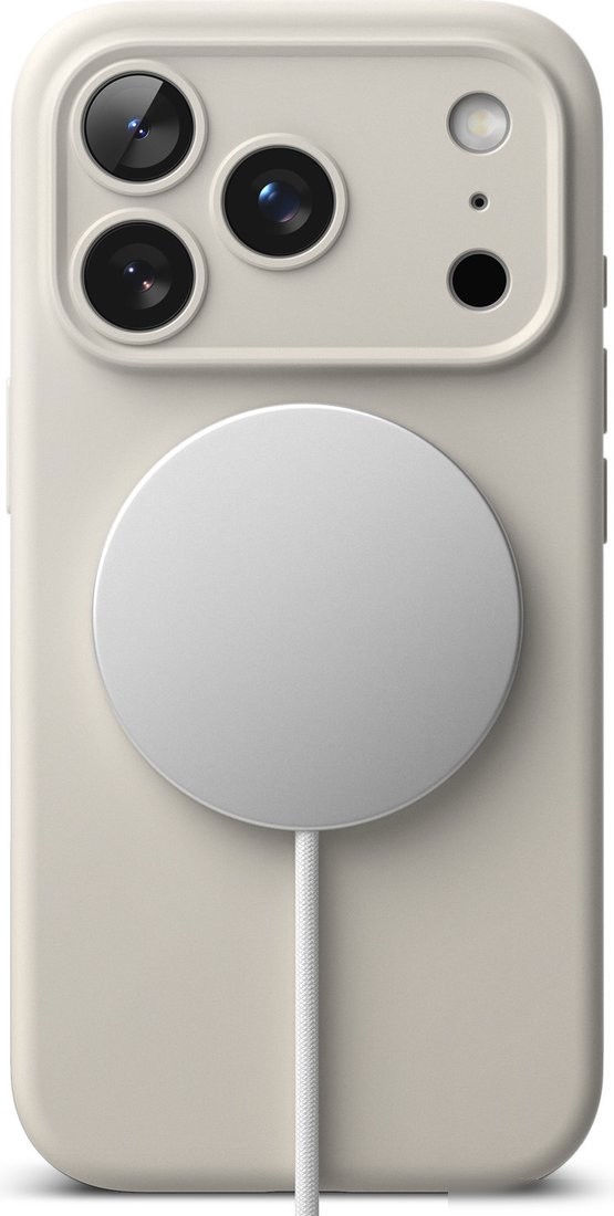Чехол для телефона Ringke Silicone Magnetic для iPhone 17 Pro (Stone)