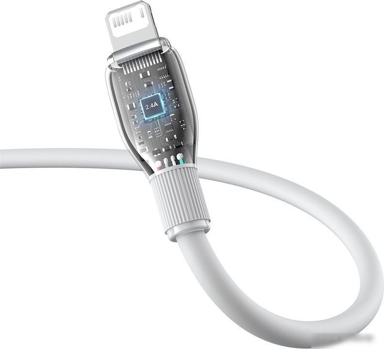 Кабель Baseus Pudding Series USB Type-A - Lightning (2 м, белый)