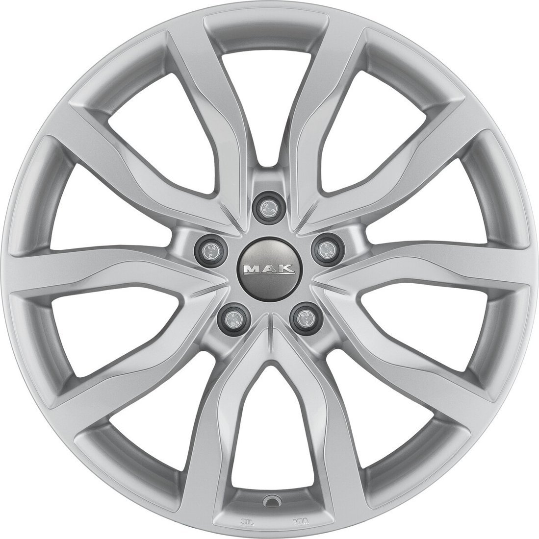 Литые диски MAK Koln 19x8" 5x112мм DIA 66.5мм ET 28мм Silver