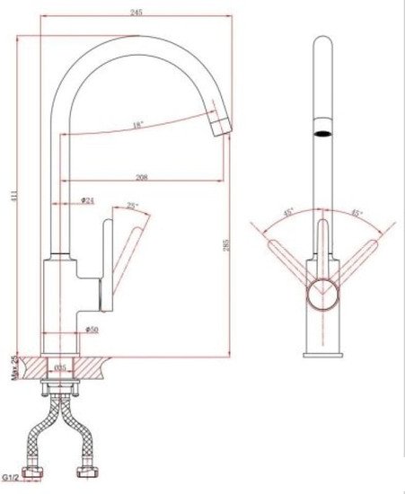 Смеситель A-Five A5-0624 Смеситель A-Five A5-0624