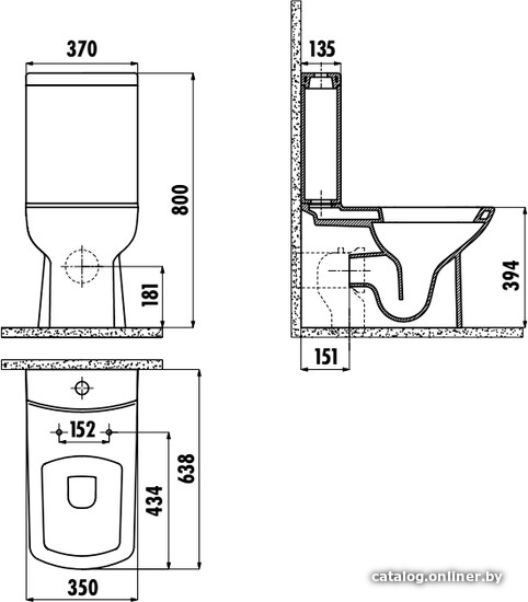 Унитаз Creavit Lara LR360-11CB00E-0000