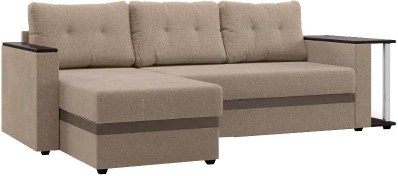 Диван Mio Tesoro Атланта 110 (Savana Camel/Ecostile Chocolate)
