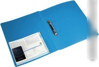 Папка для бумаг Бюрократ 0827/2RBLU (синий)