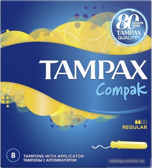 Тампоны с аппликатором Tampax Compak Regular с аппликатором (16 шт)
