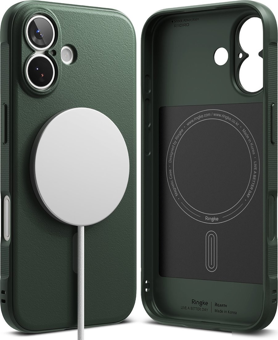 Чехол для телефона Ringke Onyx Magnetic для iPhone 17 (Dark Green)