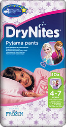 Трусики Huggies DryNites 4-7 лет для девочек (10 шт)