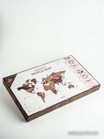 Пазл Woodary Карта мира на английском языке XL 3200