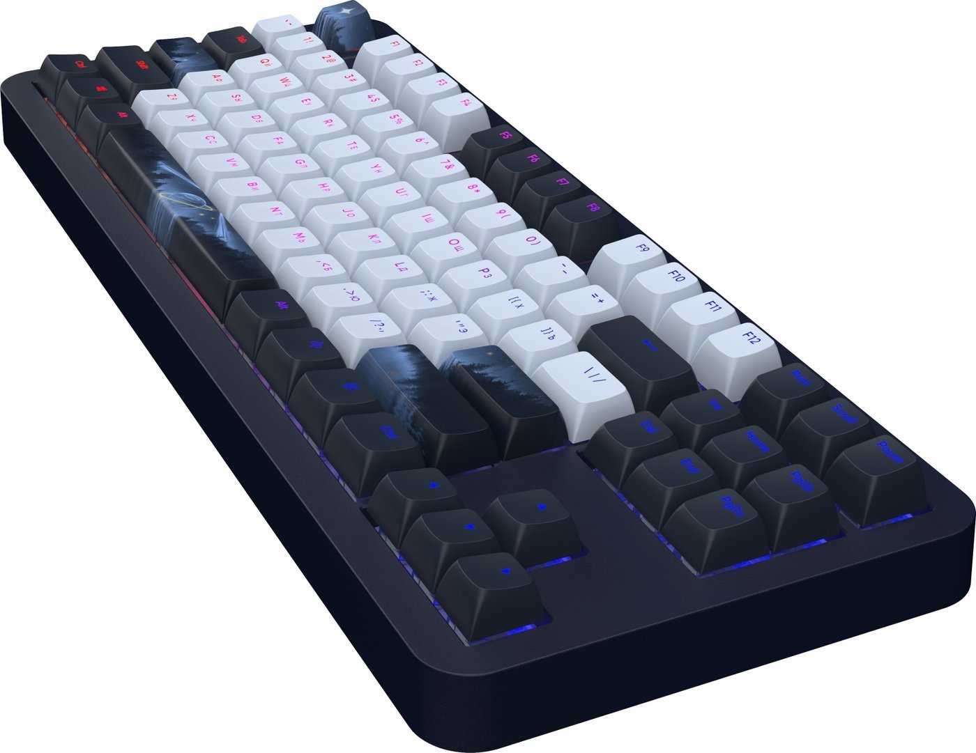 Клавиатура Red Square Alumix TKL Classic Serenity (черный, g3ms Aquamarine)