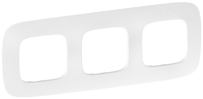 Рамка Legrand Valena Allure 754373 (тиснение, белый)