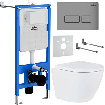 Унитаз подвесной Roxen StounFix Slim 605017