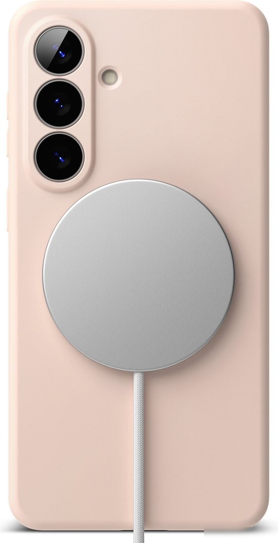 Чехол для телефона Ringke Silicone Magnetic для Galaxy S26 (Pink Sand)