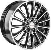 Литые диски X'trike X-136 17x7" 5x114.3мм DIA 60.1мм ET 45мм BK/FP