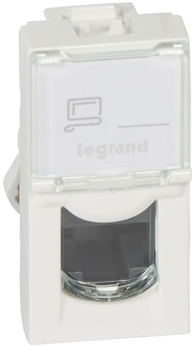 Розетка компьютерная Legrand Mosaic 076551 (белый)
