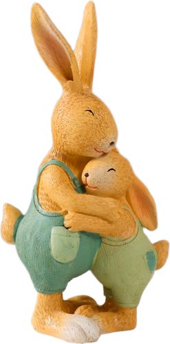 Статуэтка Sima-Land Папа Заяц с зайчонком 9759335