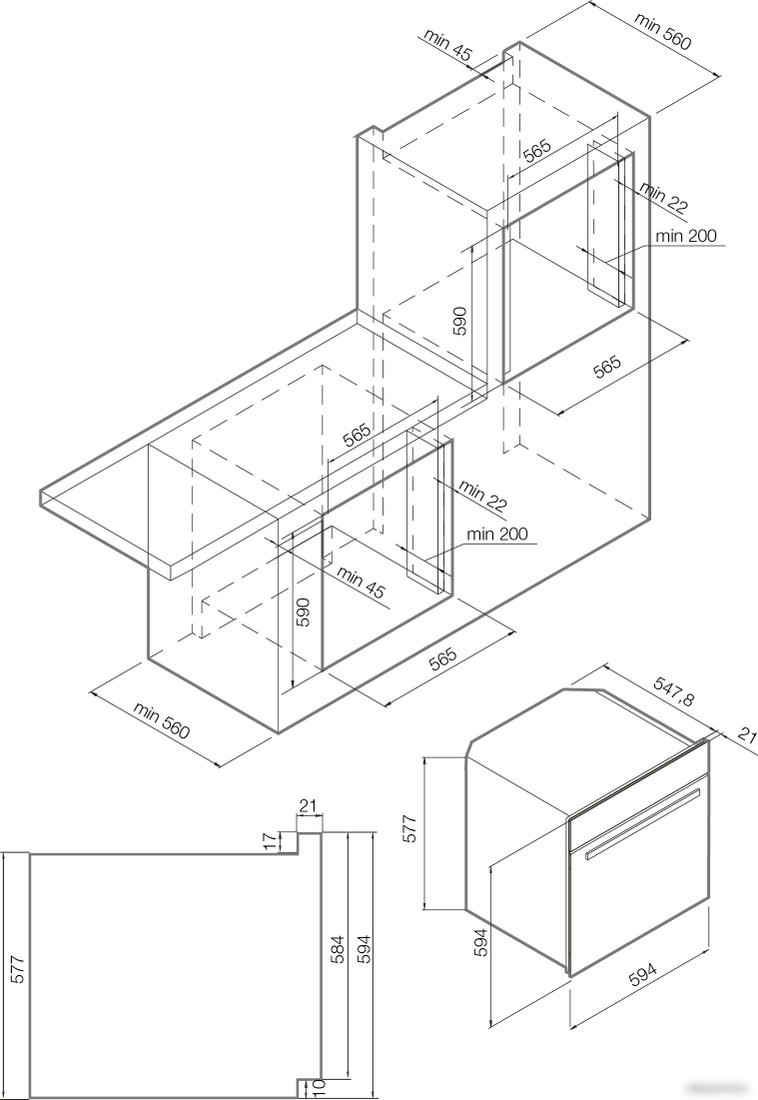 Электрический духовой шкаф Graude BK 60.2 EL