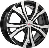Литые диски X'trike X-119 16x6.5" 5x114.3мм DIA 66.1мм ET 40мм BK/FP