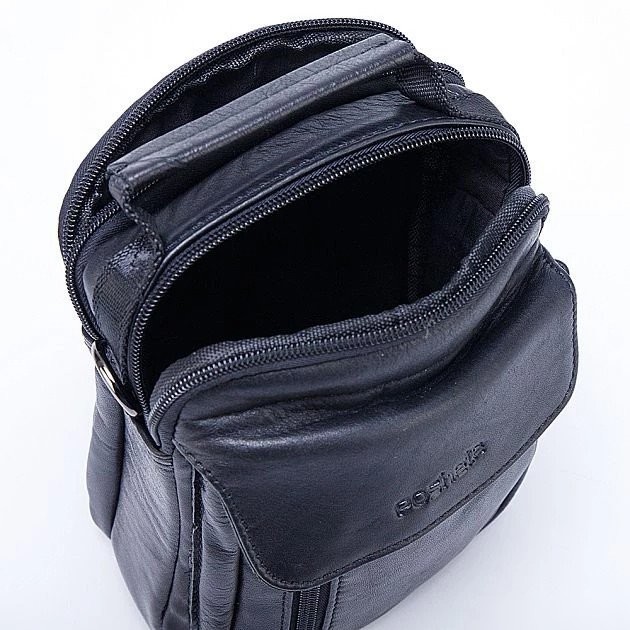 Мужская сумка Poshete 252-2260-BLK (черный)