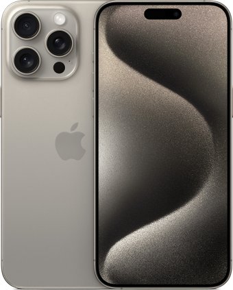 Телефон Apple iPhone 15 Pro Max 512GB (природный титан)