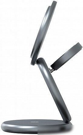 Беспроводное зарядное Magssory Signature Disc Pro для Apple 3 в 1 WCH073 (темно-серый)