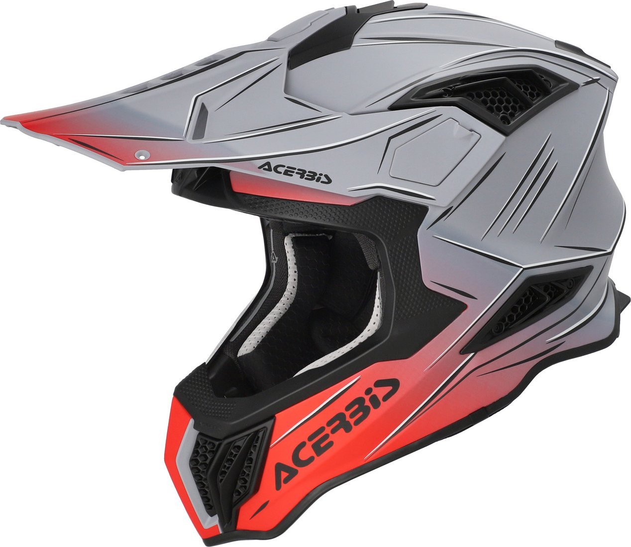 Мотошлем Acerbis Airstrike-X 0026905.295.068 (XL, серый/красный)